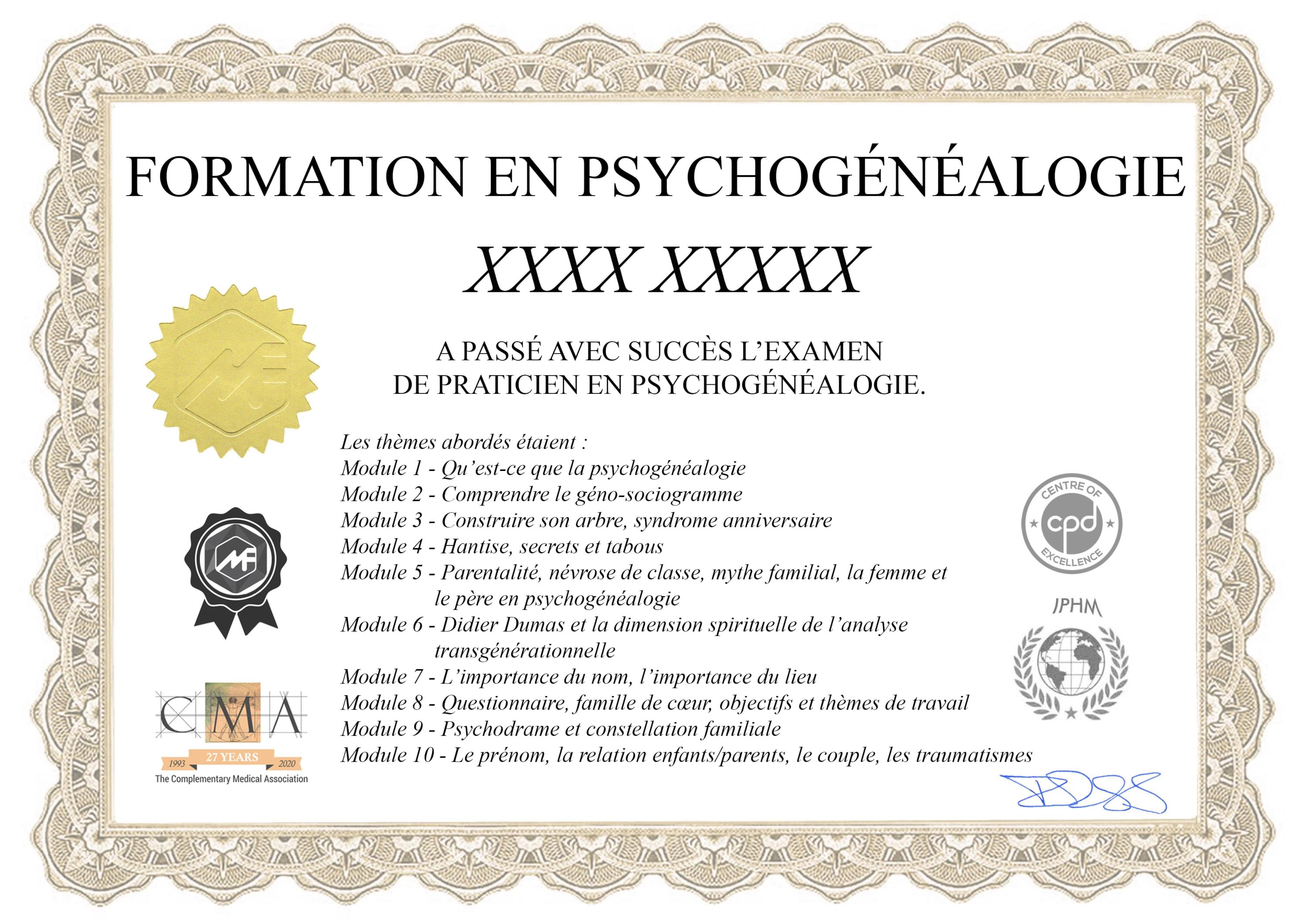 certificat, diplome, formation, programmation neuro-linguistique, PNL